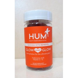 HUM GUMMIES WITH BENEFITS GLOW SWEET GLOW DIETARY SUPPLEMENT 60 TANGERINE GUMMY