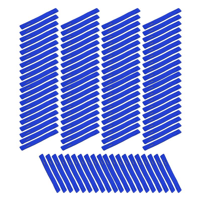 100Pcs Fishing Rod Tie Strap Pole Fixing Band Rod Elastic