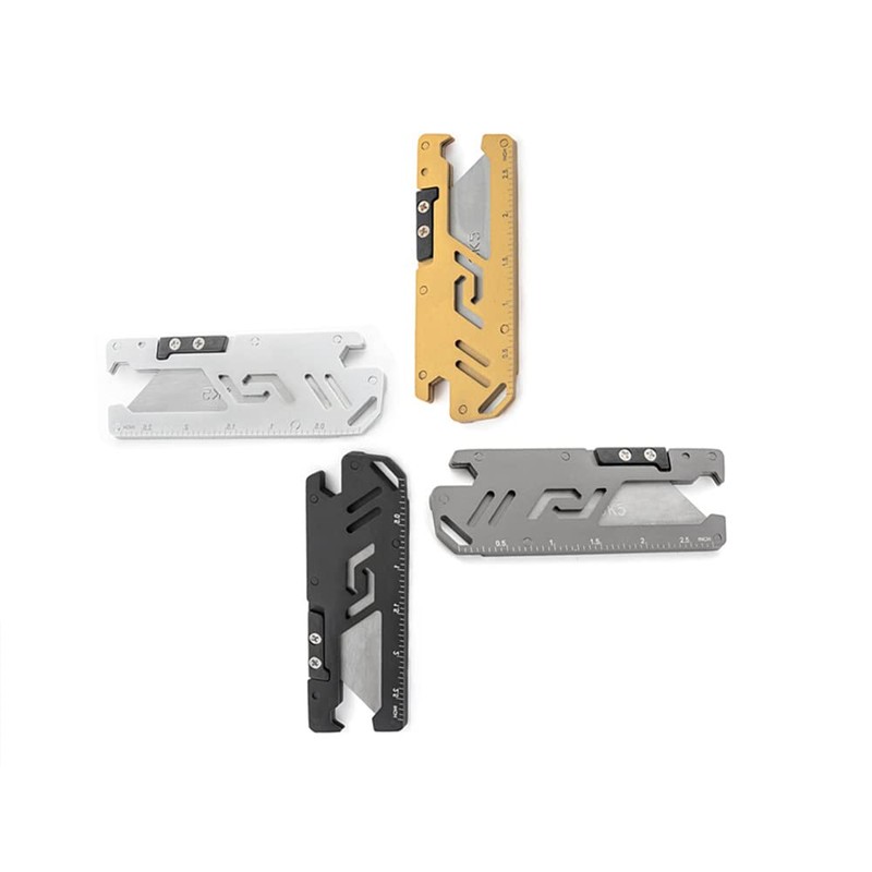 KUNSON Stainless Steel Pocket Utility Knife, Portable EDC Retractable Box