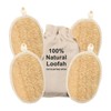 Esponja de luffa natural exfoliante corporal (4 unidades), hecha de