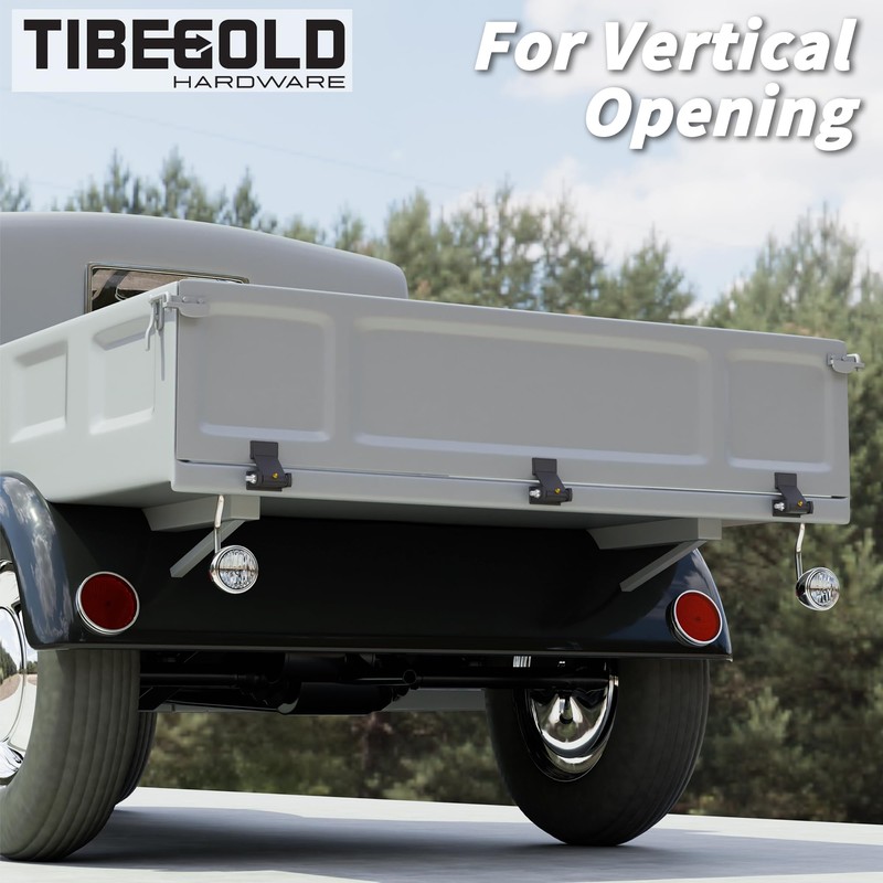 TIBEGOLD Weld on Trailer Hinges, Heavy Duty Dump Trailer Gate