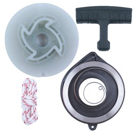 Mtanlo Recoil Starter Spring Pulley Kt For 346XP 353 351 340 350 345 For Husqvarna Chainsaw, Recoil Spring, Starter Pulley, Starter Rope, Handle Grip.