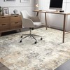 UERMEI 4x6 Area Rug Living Room Rugs - Washable Neutral