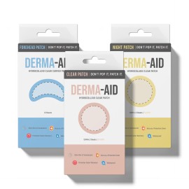 Derma-Aid Hydrocolloid Night Patches – 36 Count | Fast-Acting Acne Treatment