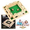 Shut The Box Game, 4 Player Wooden Dice Game, Classic