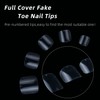 500Pcs Fake ToeNail Tips Full Cover Artificial Toe False Nails