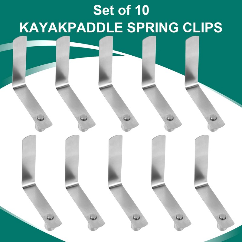10PCS Tent Pole Clips, Tents Pole Push Button Spring Clip
