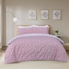 Sleepdown Duvet Cover Set, Blush Pink White, Single