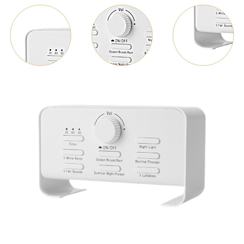 perfeclan Sound Machine USB, Automatic Timer, 22 Soothing Sounds for