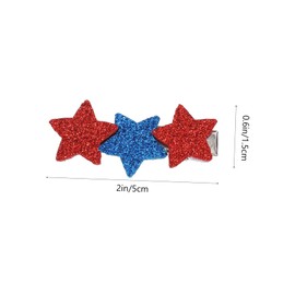 Ipetboom 8pcs Boys and Girls Star Hairpins Australia Flag Themed Hair Clamps for Holiday Events