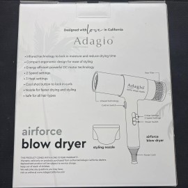Adagio California - Air Force Hair Blow Dryer (Black)