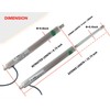 SOViK Actuador micro lineal de carrera de 12 V de