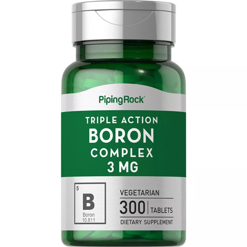 Piping Rock Boron Supplement | 3mg | 300 Tablets |
