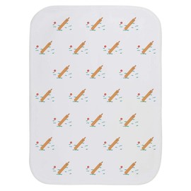 Azeeda 'Cricket bat and ball' Baby Burp/Wash Cloth (BC00021547)