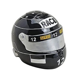 Motorcycle Helmet Money Box 14 cm Black