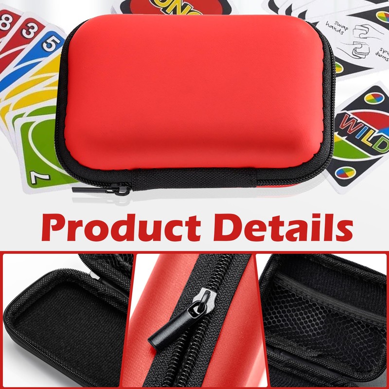 mwellewm Playing Cards Case for UNO, Card Game Case, Practical