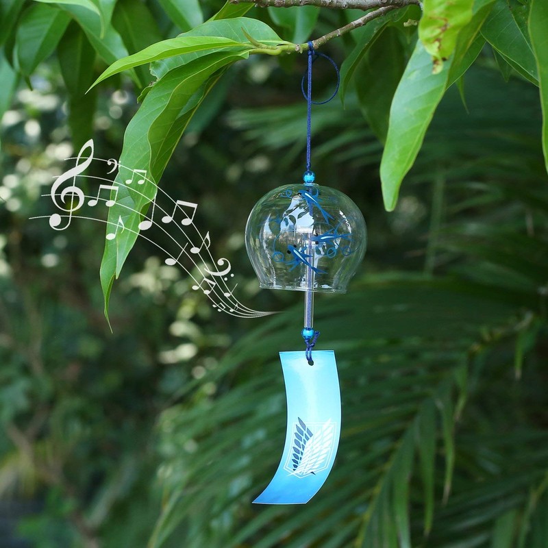Wind Chime, Glass, Wind Chime, Summer Tradition, Blue Goldfish, Cute,