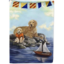 Caroline'S Treasures PPP3100CHF Golden Retriever Retreat House Flag Large Porch