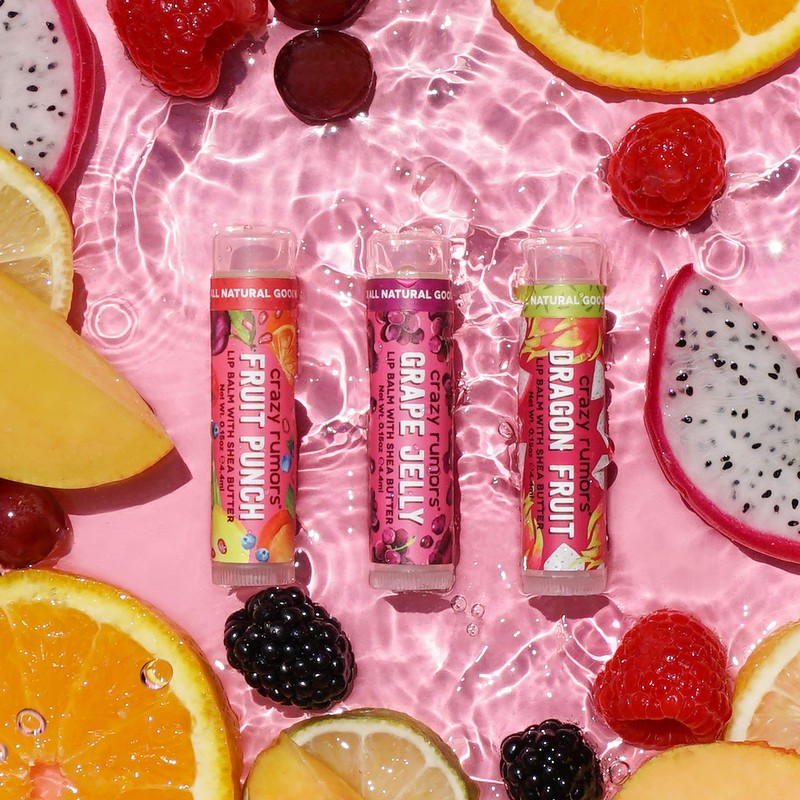 Crazy Rumors Fruit Punch Soothing Lip Balm Stick for Dry