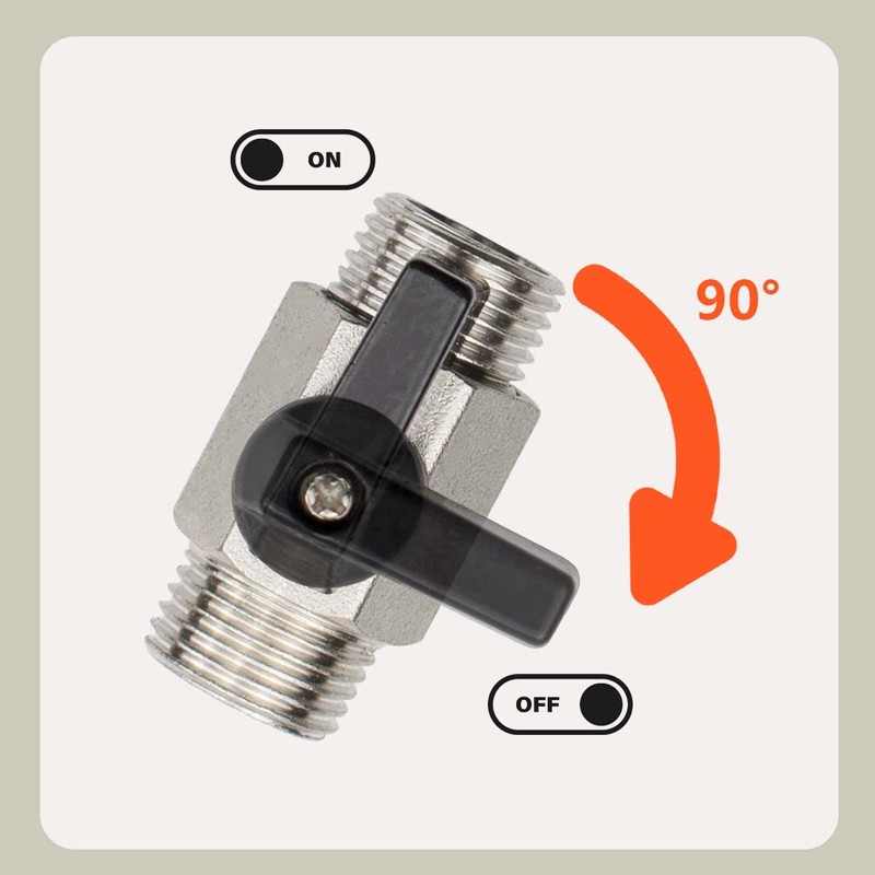 Bwintech 2 pieces 3/8 inch BSP male thread x male