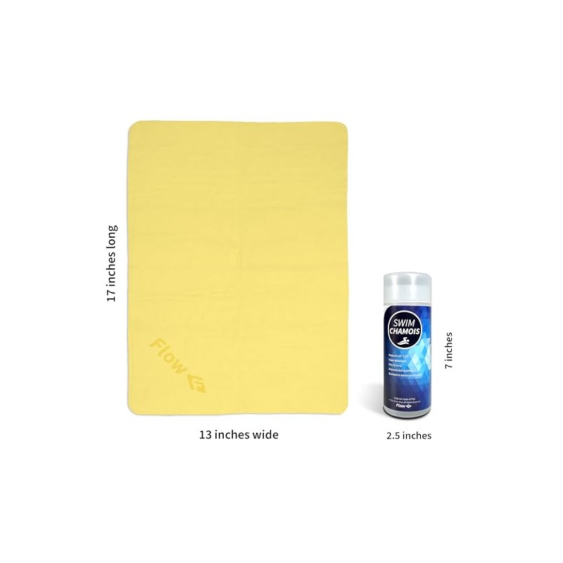 Flow Swim Chamois - Quick Dry Towel for Swimming, Diving,