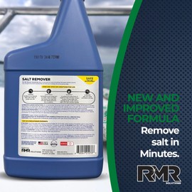 RMR Salt Remover Concentrate Cleaner, Salt & Rust Remover & Engine Flush for Boats, Trucks, & Vehicles, 32 Ounce Bottle with Hose-End Adapter