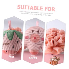 FOMIYES 2sets Cartoon Bath Loofah Balls Boys and Girls Bubble Bath Foaming Net 2pcs*2