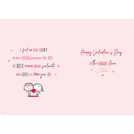 Piccadilly Greetings Valentine's Day Card, For my Lovely Wife to Wife - 9 x 6 inches