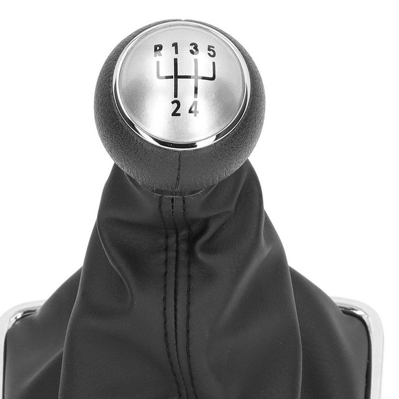 Gear Shift Knob Boot Set 5 Speed PVC Leather Durable