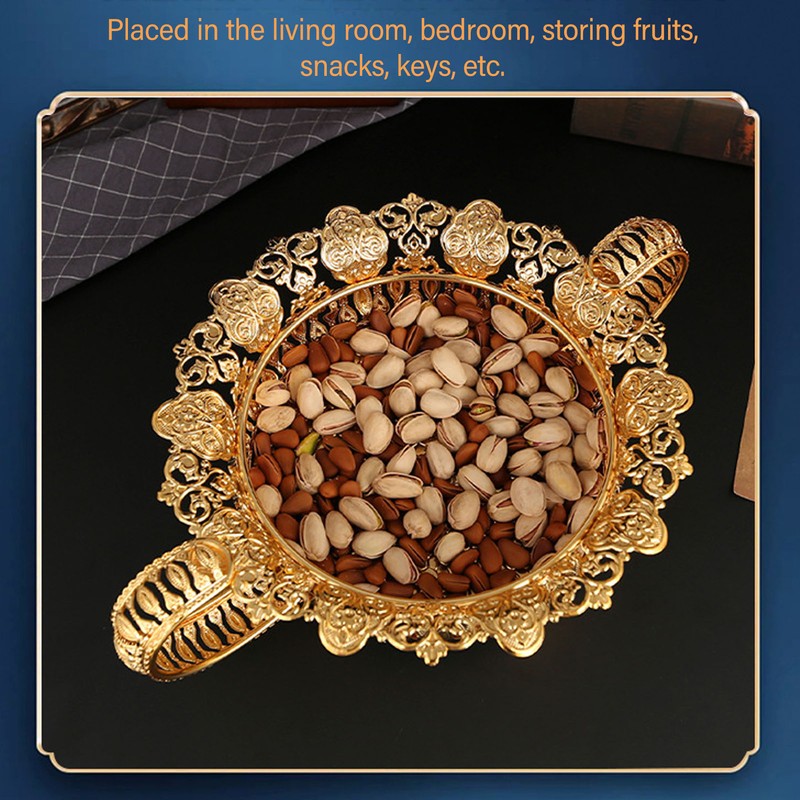 European Style Metal Fruit Plate Set Decorative Multifunctional Fruit Platter