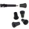XSAJU Trekking Pole Caps Replacement Rubber Caps Set of 4