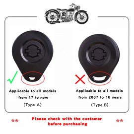 MugiVSE Leather Key Fob Cover,Compatible with Harley Davidson Fatboy Heritage Standard RoadKing Ultra Classic Electra Glide V-Rod Dyna Sportster Key Fob Case holder Keychain Necklace Wing Skull