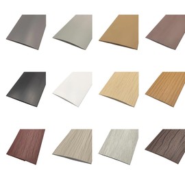 Maple, Flat Laminate to Tile Threshold Bar, PVC Transition Profile, Self-Sticking Vinyl Edge Trim for Floor Gap, Carpet to Floor Seam Joining Strip