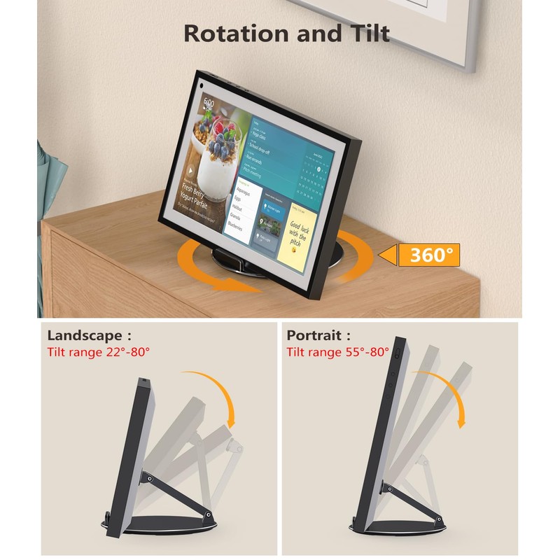 Laivli Swivel and Tilt Stand for Echo Show 15 &