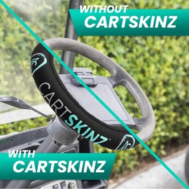 CartSkinz Neoprene Golf Cart Steering Wheel Cover - Universal Fit (13"-15"), Lightweight, Portable, Machine Washable, Trusted by Golf Industry Pros - 39 Green Camo