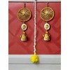 Beautiful Gota Ring Hanging with Cone Tassles Set of 2
