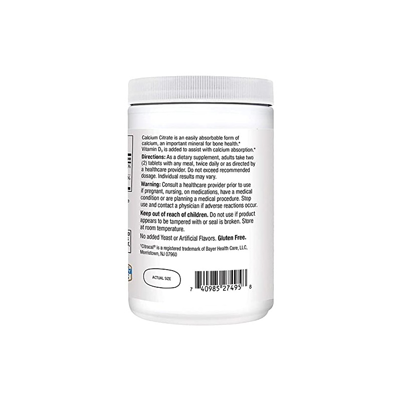 21st Century 21st Century Calcium Citrate + Vitamin D Caplets