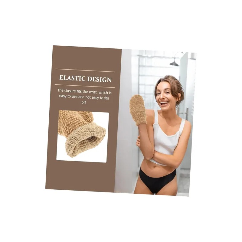 Guantes Exfoliantes Yute Para Toallas Baño Hogar
