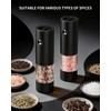 CIRCLE JOY Electric Salt and Pepper Grinder Set with Charging