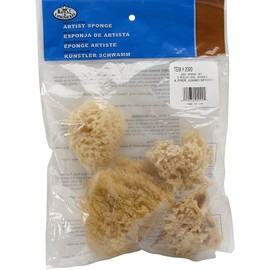 Multicraft Imports R2090 Natural Ocean Artist Sponges (4 Pack)