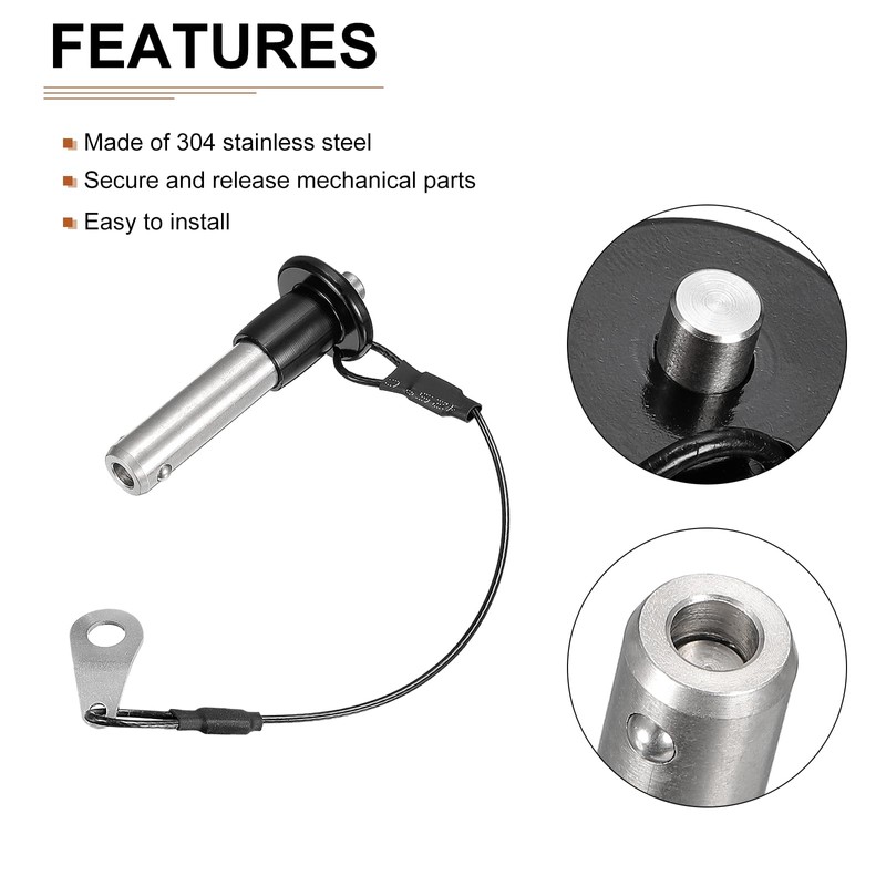 DTGN 10mm x 25mm (DxL) Quick Release Pin Components for