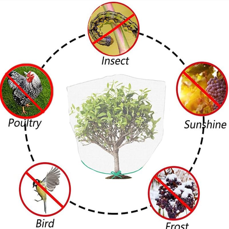 Samlomi Bird Netting for Blueberry Bushes Netting, 3 Pack Plant