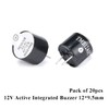 Hailege 20pcs 12V Integrated Active Buzzer Alarm Speaker Electromagnetic Buzzer