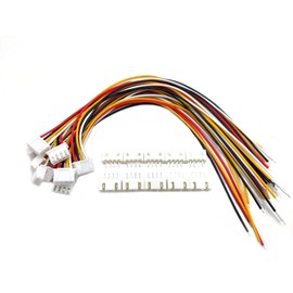 daier 20 Sets Jst Xh 2.54 4 Pin Connector Plug Male with 200mm Wire & Female Connector