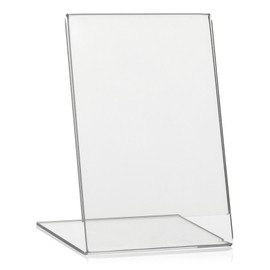 DIN A6 advertising stand / L-stand in portrait format / table stand made of original Plexiglas®