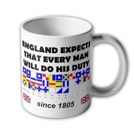 England Expects That Every Man Will Do His Duty Flag Signal Mug #3978