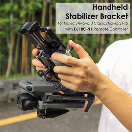 XINANEE Handheld Gimbal Bracket Camera Stabilizer for DJI Mavic 3 Mavic 3 Classic Mavic 3 Pro Drone with DJI RC-N1 Controller, Upgraded Parts, Handheld Shooting Stabilizer (Works for RC-N1 Only)