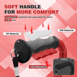 BigAlex Quad Cane, Foldable Adjustable Walking Cane for Men & Women with Stable 4-Pronged Base for Extra Stability & Balance, Heavy Duty, Lightweight, Soft Offset Handle Stick for Seniors & Elderly