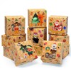 qiqee Christmas Shoes Bakery Boxes with Window 60pcs 4x4x2.5 Mini