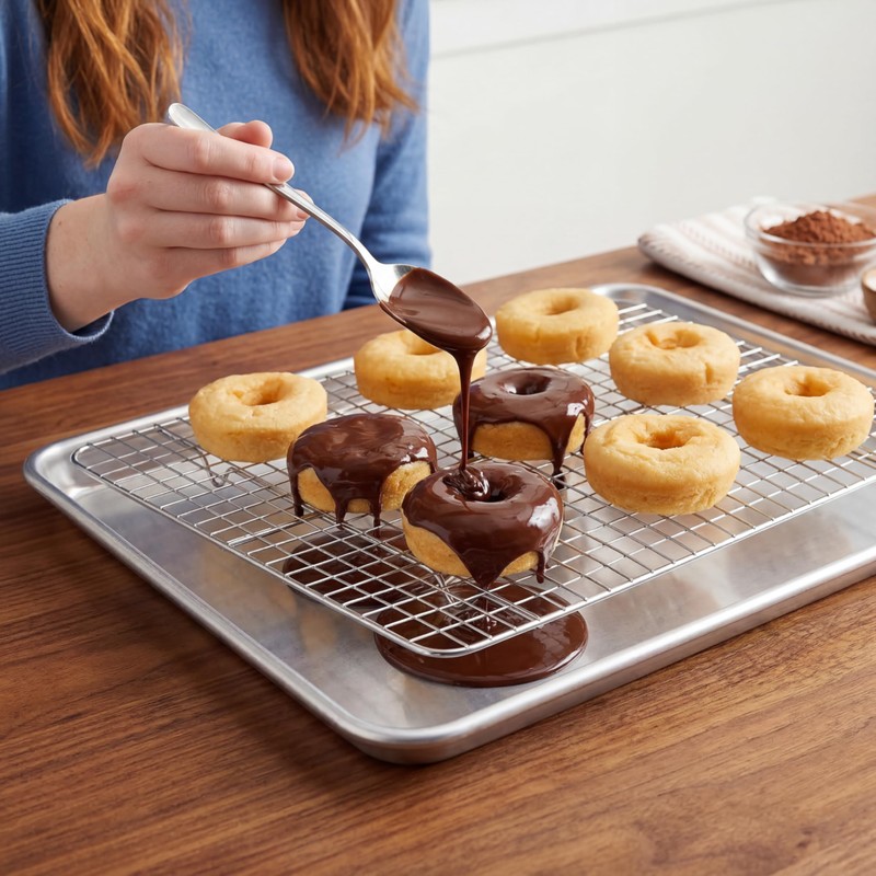 aking Sheet Pan & Cooling Rack Set – 18"×13" Aluminum